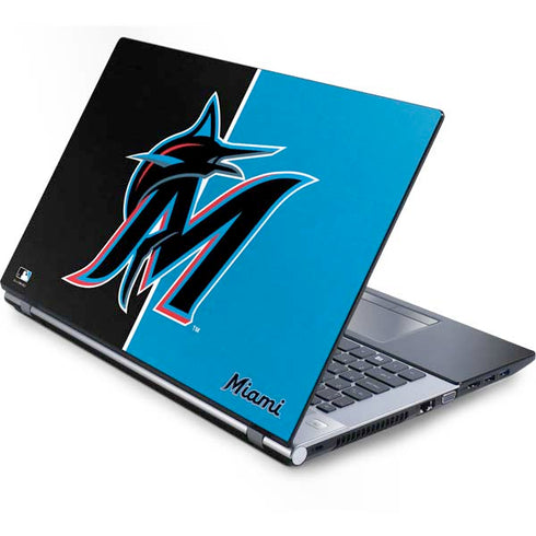 MLB Miami Marlins Split Generic Laptop Skin