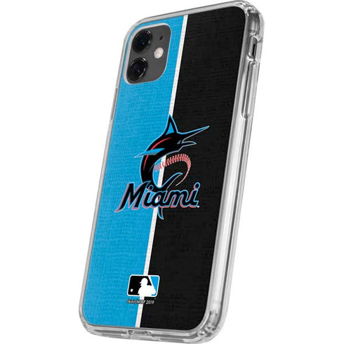 MLB Miami Marlins Split iPhone 11 Clear Case