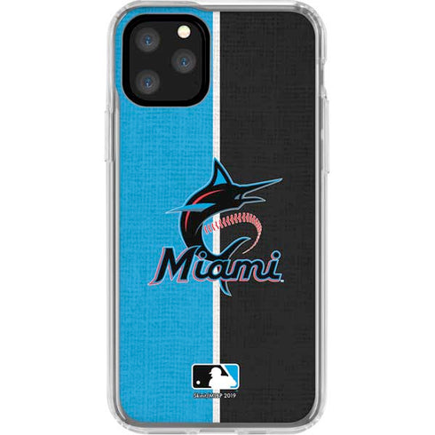 MLB Miami Marlins Split iPhone 11 Pro Clear Case