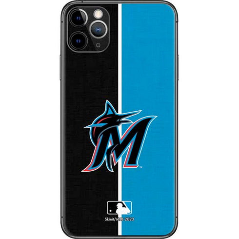 MLB Miami Marlins Split iPhone 11 Pro Max Skin