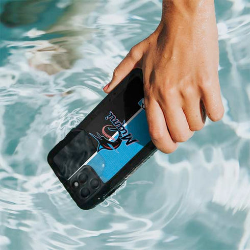 MLB Miami Marlins Split iPhone 11 Pro Max Waterproof Case