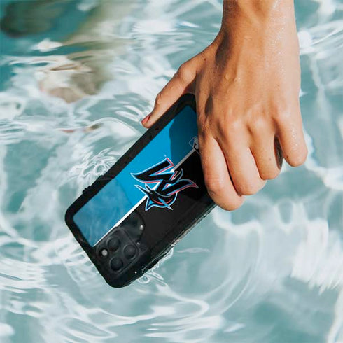 MLB Miami Marlins Split iPhone 11 Pro Waterproof Case