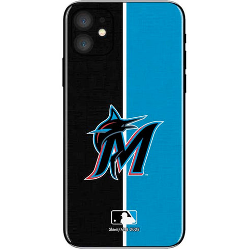 MLB Miami Marlins Split iPhone 11 Skin
