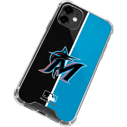 MLB Miami Marlins Split iPhone 12 Mini Clear Case