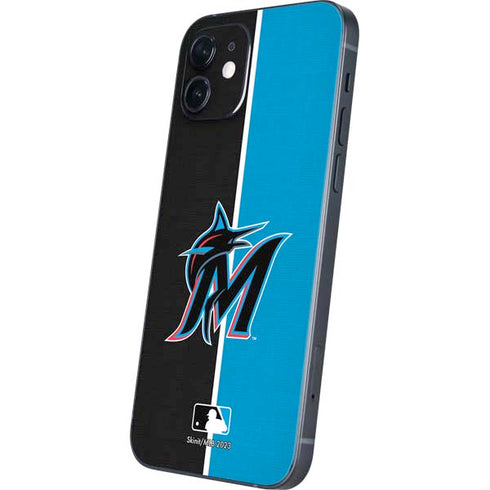MLB Miami Marlins Split iPhone 12 Mini Skin