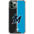 MLB Miami Marlins Split iPhone 12 Pro Clear Case