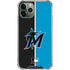 MLB Miami Marlins Split iPhone 12 Pro Max Clear Case