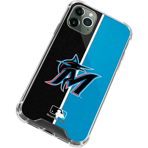 MLB Miami Marlins Split iPhone 12 Pro Max Clear Case