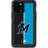 MLB Miami Marlins Split iPhone 12 Pro Waterproof Case
