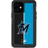 MLB Miami Marlins Split iPhone 12 Waterproof Case