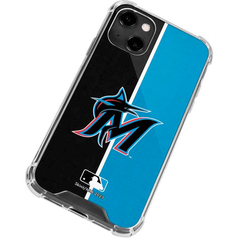 MLB Miami Marlins Split iPhone 13 Clear Case