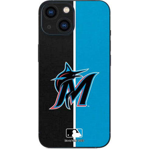 MLB Miami Marlins Split iPhone 13 Mini Skin