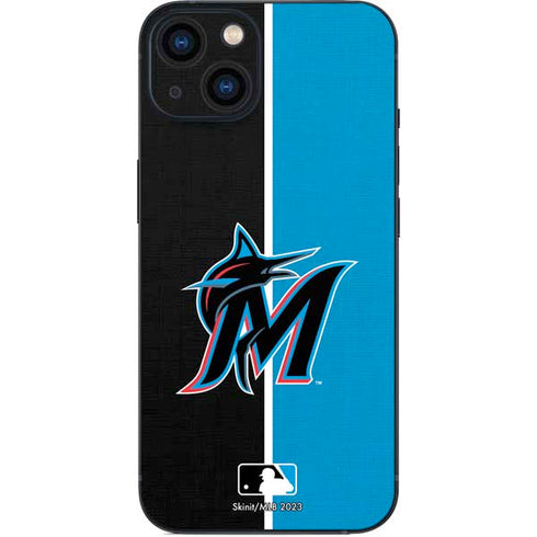 MLB Miami Marlins Split iPhone 15 Plus Skin