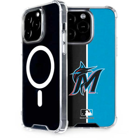 MLB Miami Marlins Split iPhone 15 Pro MagSafe Case
