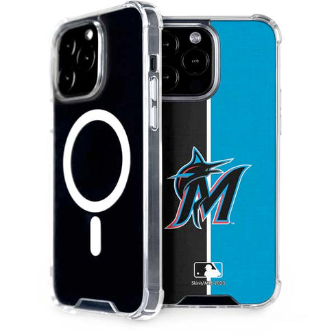 MLB Miami Marlins Split iPhone 14 Pro Max MagSafe Case