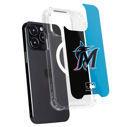 MLB Miami Marlins Split iPhone 15 Pro Max MagSafe Case