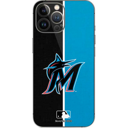 MLB Miami Marlins Split iPhone 14 Pro Max Skin