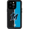 MLB Miami Marlins Split iPhone 14 Pro Waterproof Case