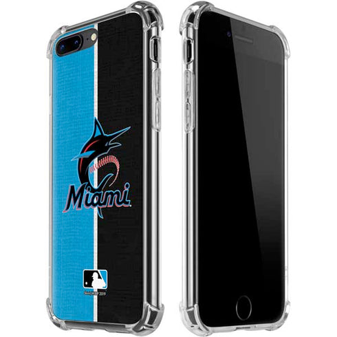 MLB Miami Marlins Split iPhone 7/8 Plus Clear Case