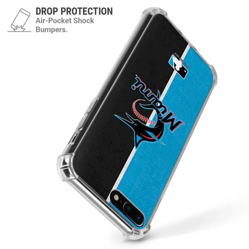 MLB Miami Marlins Split iPhone 7/8 Plus Clear Case