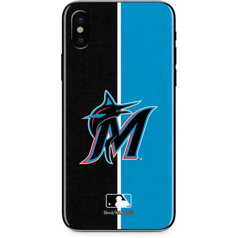 MLB Miami Marlins Split iPhone XS Max Skin
