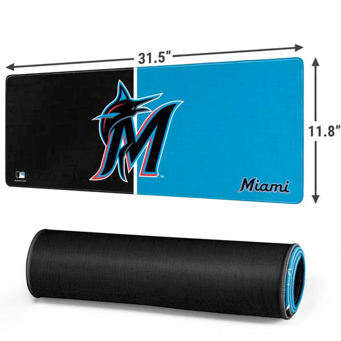 MLB Miami Marlins Split Gaming Mouse Pad