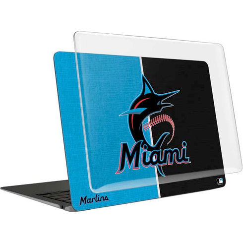 MLB Miami Marlins Split MacBook Air 13in M1 (2021) Case plus Skin