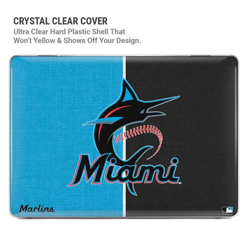 MLB Miami Marlins Split MacBook Air 13in M1 (2021) Case plus Skin