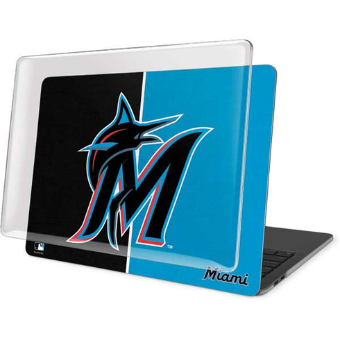 MLB Miami Marlins Split MacBook Pro 13in (2020) Case plus Skin