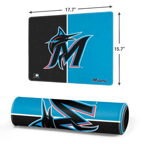 MLB Miami Marlins Split Gaming Mouse Pad