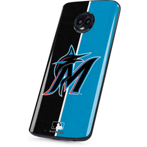 MLB Miami Marlins Split Moto G6 Skin