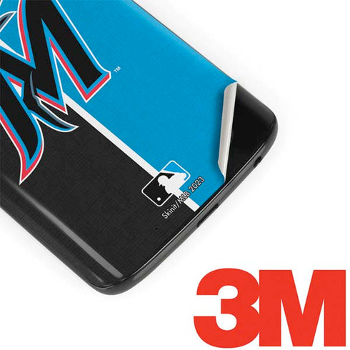 MLB Miami Marlins Split Moto G6 Skin