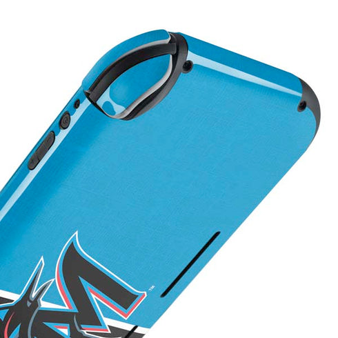 MLB Miami Marlins Split Nintendo Switch Lite Skin