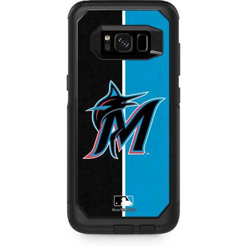 MLB Miami Marlins Split Otterbox Commuter Galaxy Skin