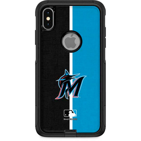 MLB Miami Marlins Split Otterbox Commuter iPhone Skin