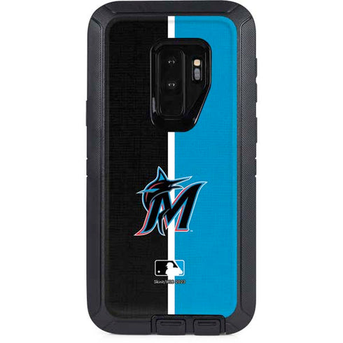MLB Miami Marlins Split Otterbox Defender Galaxy Skin