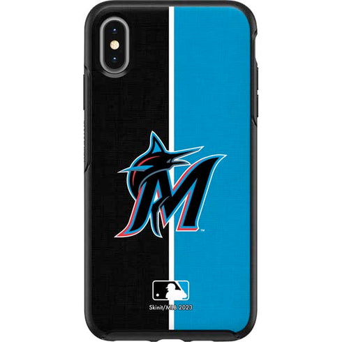 MLB Miami Marlins Split Otterbox Symmetry iPhone Skin