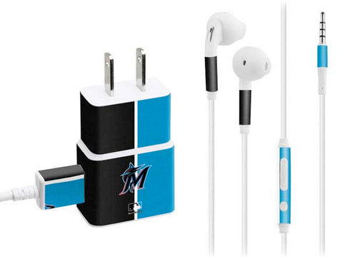 MLB Miami Marlins Split Phone Charger Skin