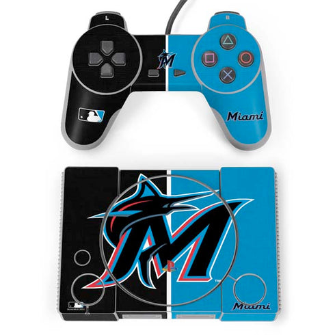 MLB Miami Marlins Split PlayStation Classic Bundle Skin