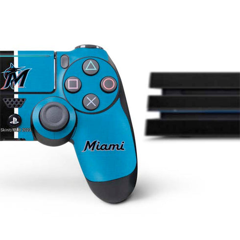 MLB Miami Marlins Split PS4 Pro Bundle Skin