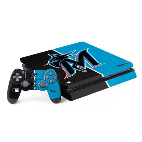 MLB Miami Marlins Split PS4 Slim Bundle Skin