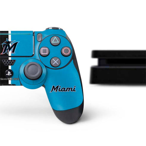 MLB Miami Marlins Split PS4 Slim Bundle Skin