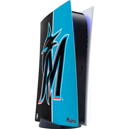 MLB Miami Marlins Split PS5 Digital Edition Console Skin