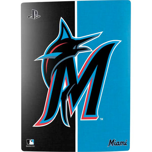 MLB Miami Marlins Split PS5 Digital Edition Console Skin
