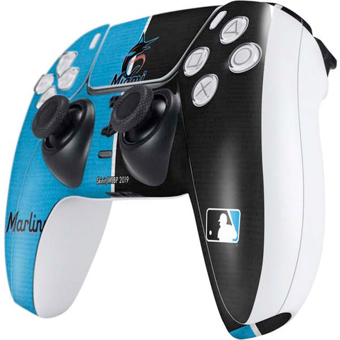 MLB Miami Marlins Split PS5 Controller Skin