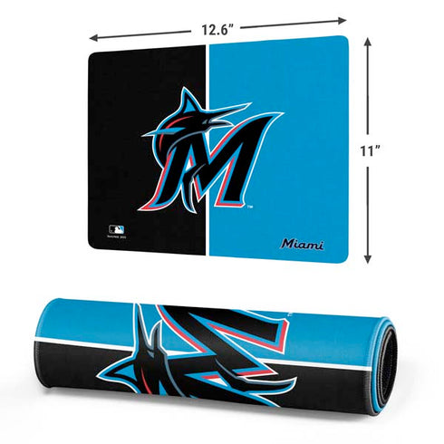 MLB Miami Marlins Split Gaming Mouse Pad