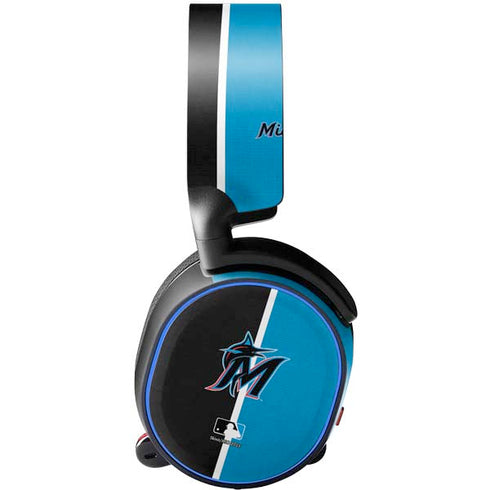MLB Miami Marlins Split SteelSeries Arctis 3 Skin