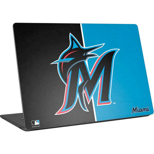 MLB Miami Marlins Split Surface Laptop 4 15in Skin