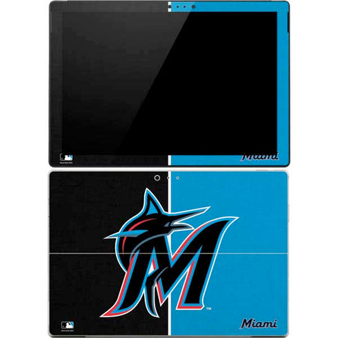 MLB Miami Marlins Split Surface Pro 4 Skin