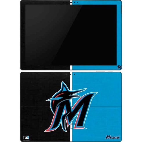 MLB Miami Marlins Split Surface Pro 6 Skin